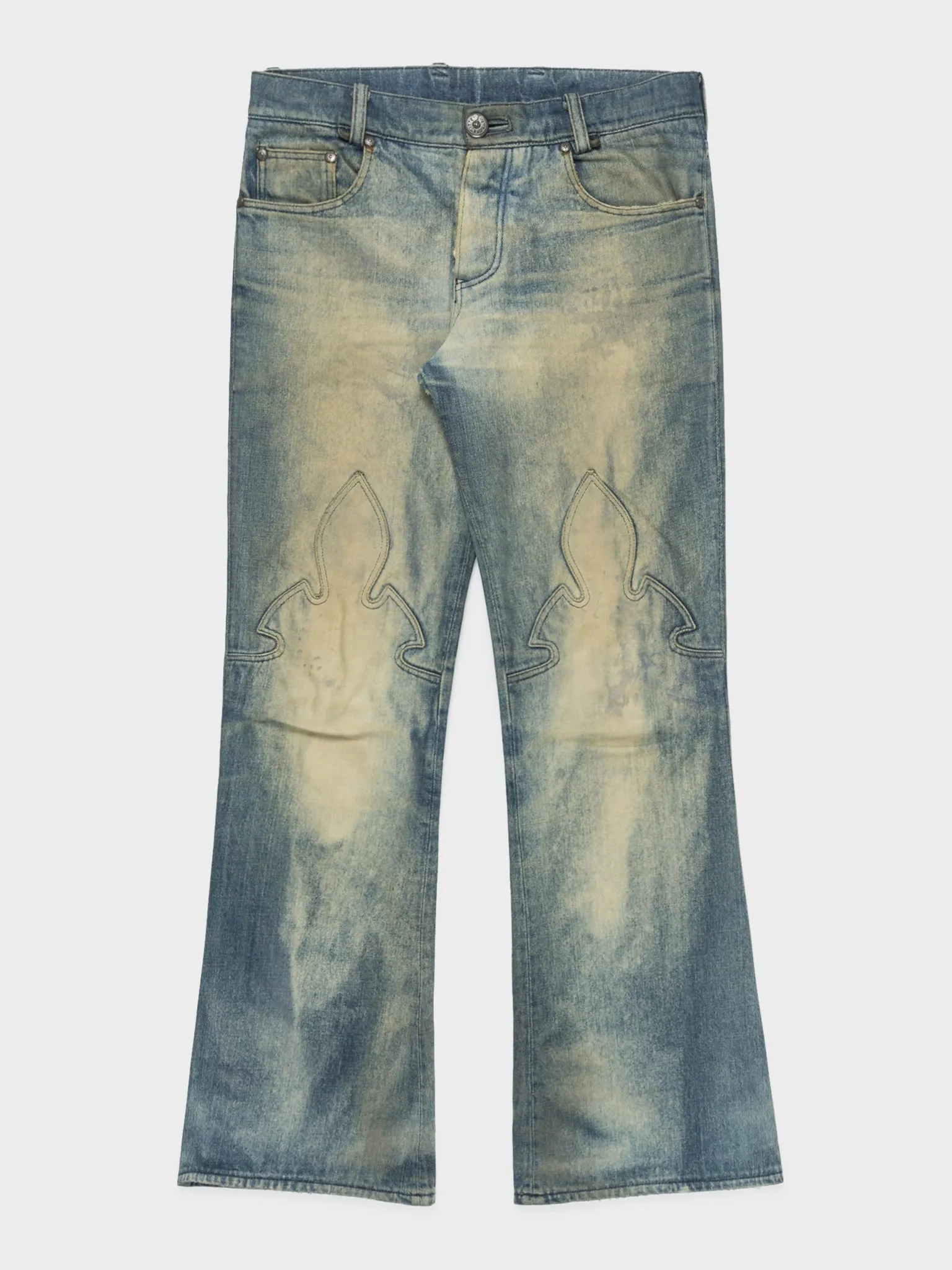 Flared Fleur Knee Jeans