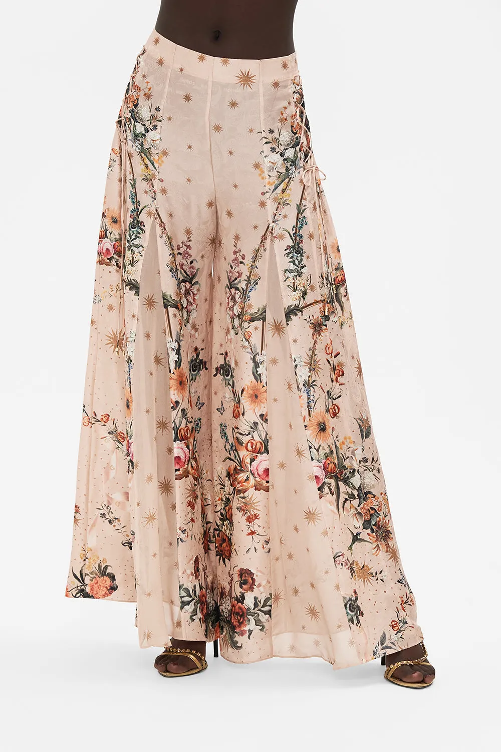 FLARES WITH LACE UP SIDE ROSE GARDEN REVOLUTION