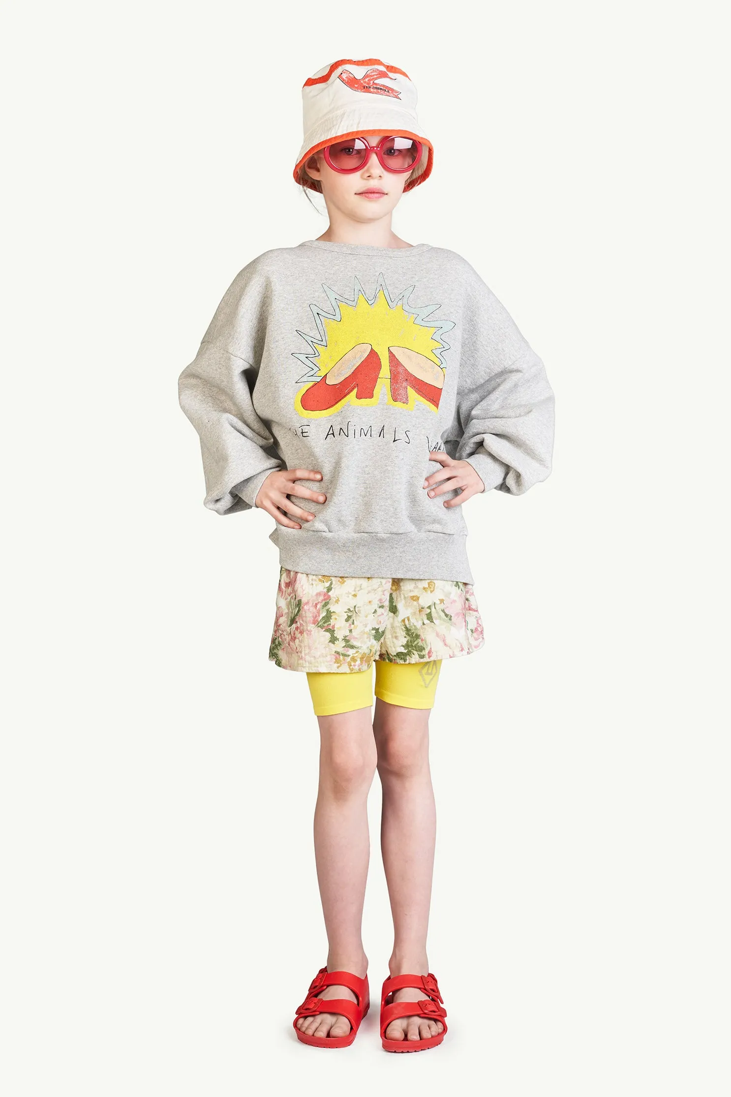 Flowers White Calm Pants