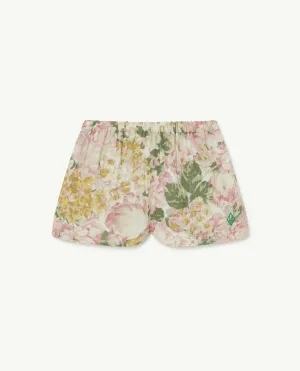 Flowers White Calm Pants