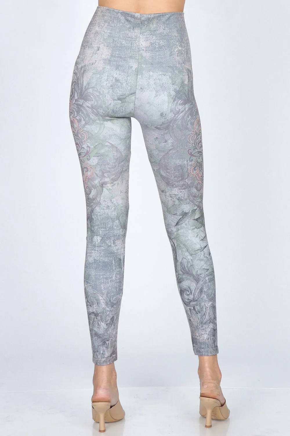 Forest Damask Motif Leggings
