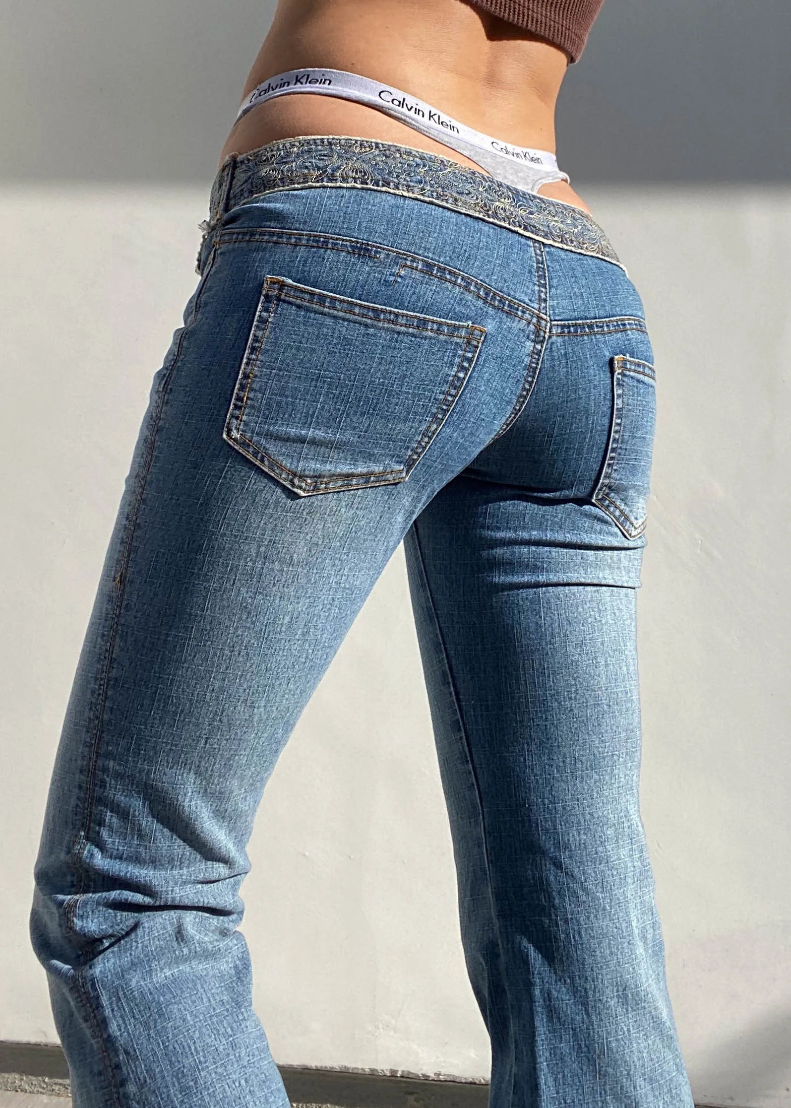 Forevermore Flared Low Rise Jeans (XS)