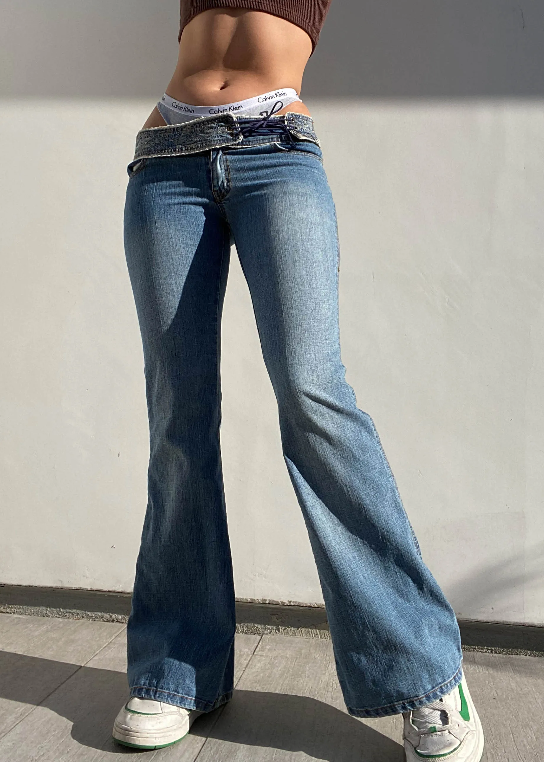Forevermore Flared Low Rise Jeans (XS)