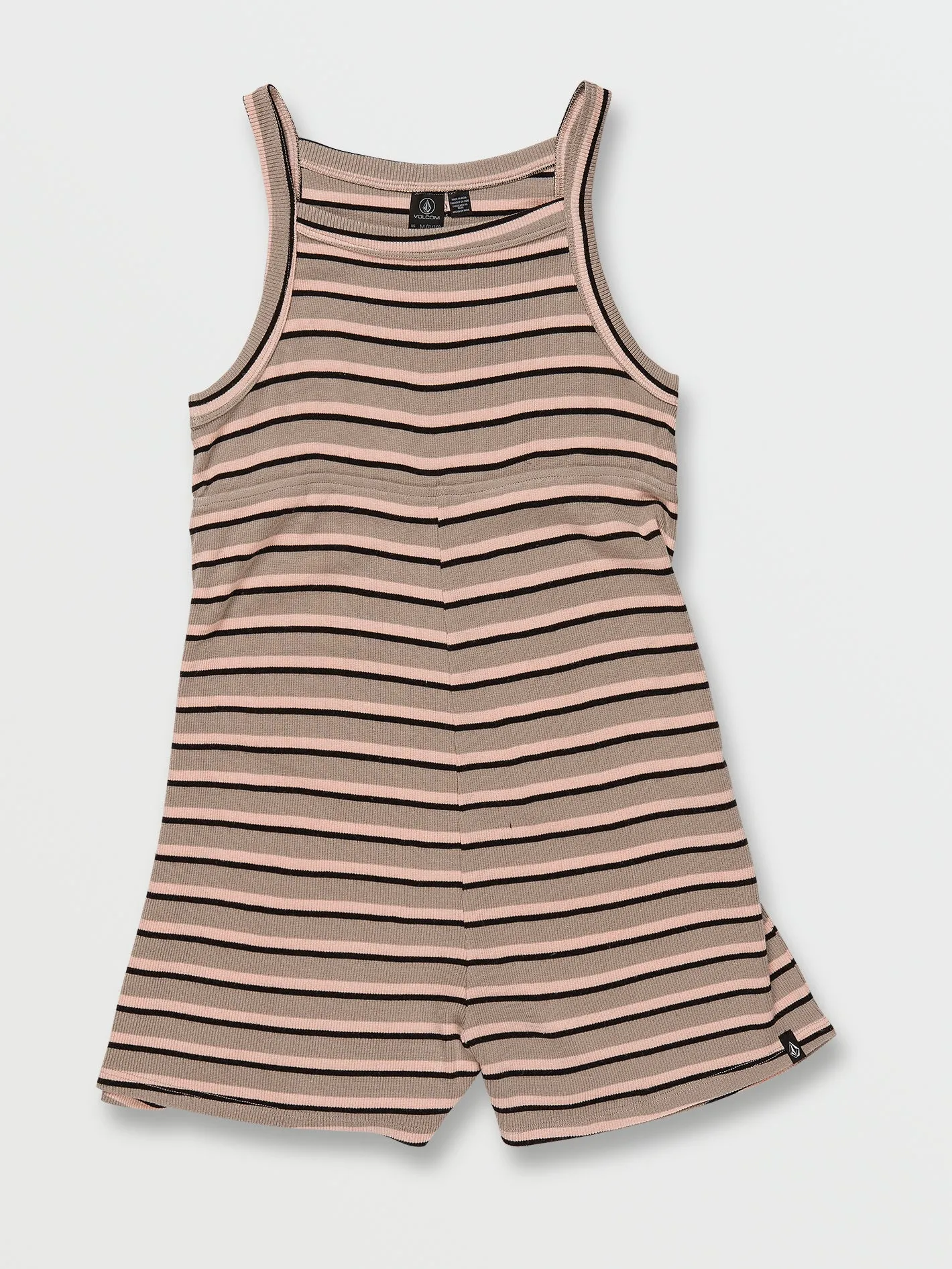 Girls All Booed Up Romper - Taupe