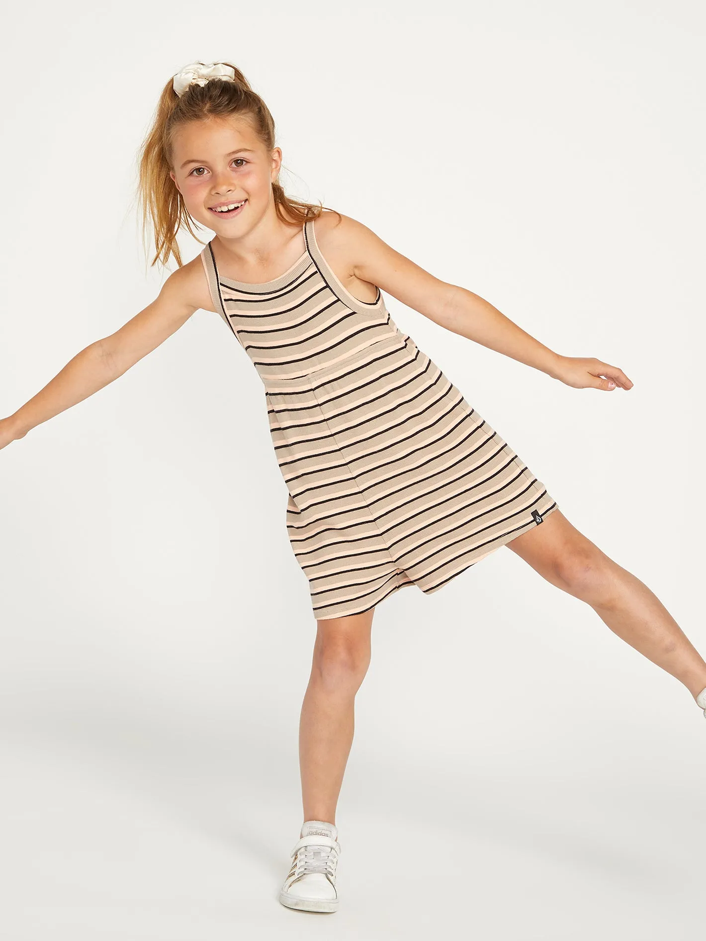 Girls All Booed Up Romper - Taupe