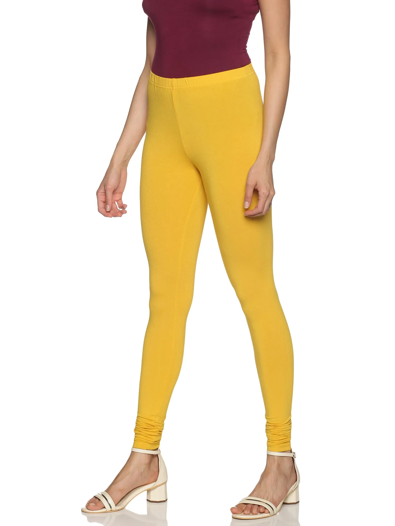 Gold yellow churidar