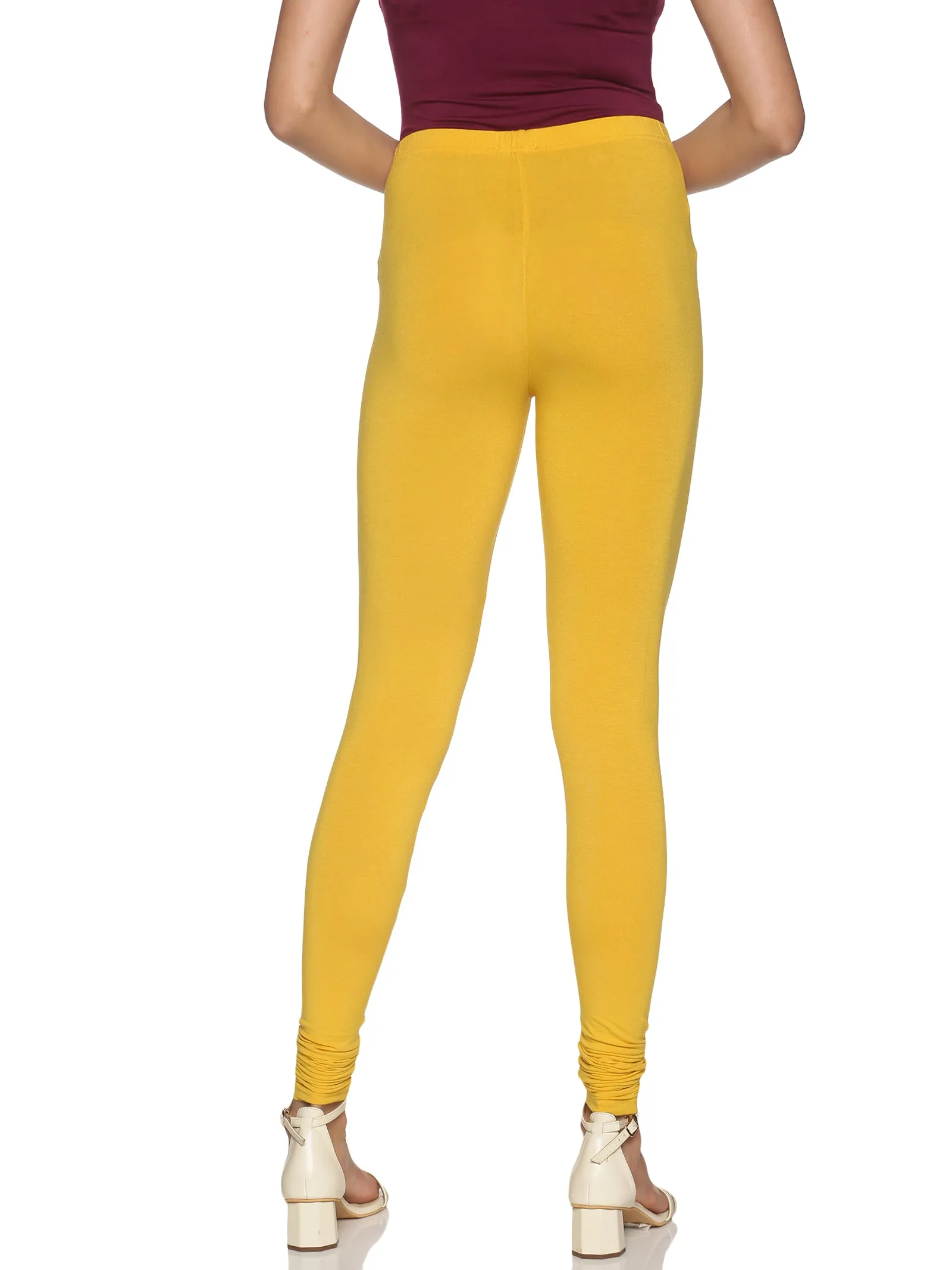 Gold yellow churidar