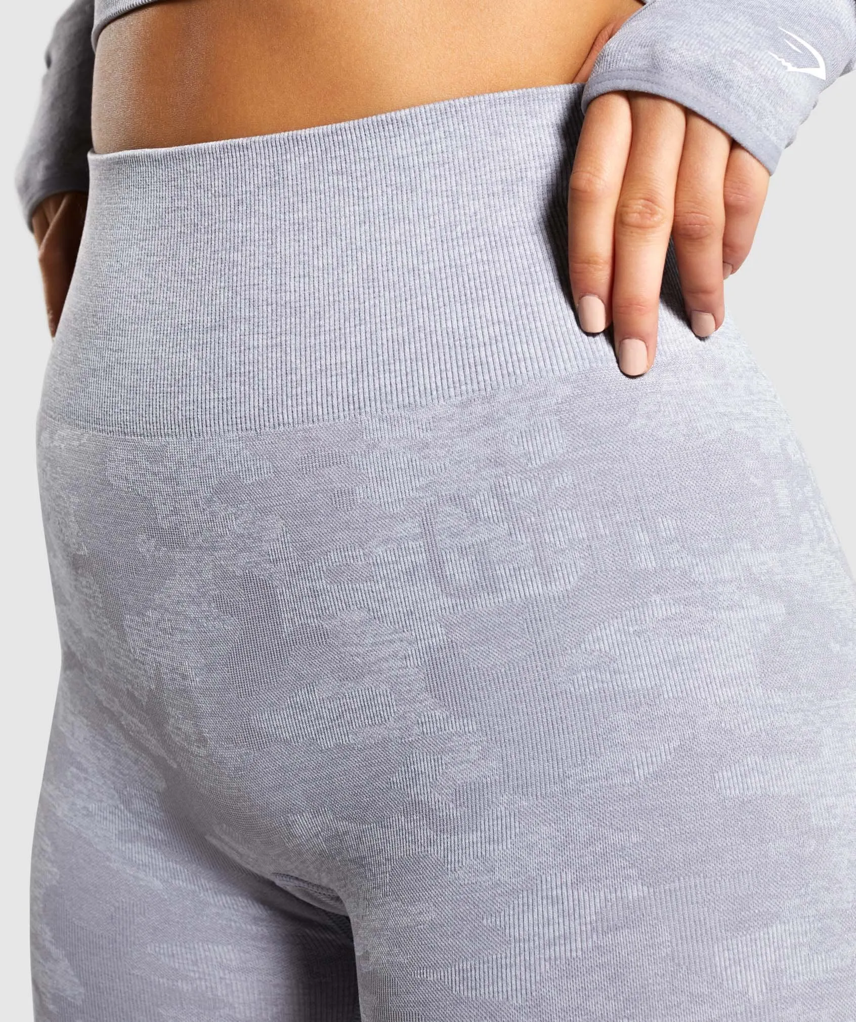 Gymshark Camo Seamless Leggings - Lilac