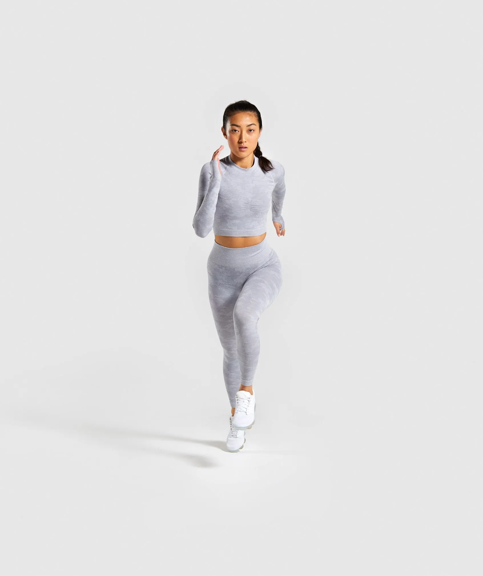 Gymshark Camo Seamless Leggings - Lilac