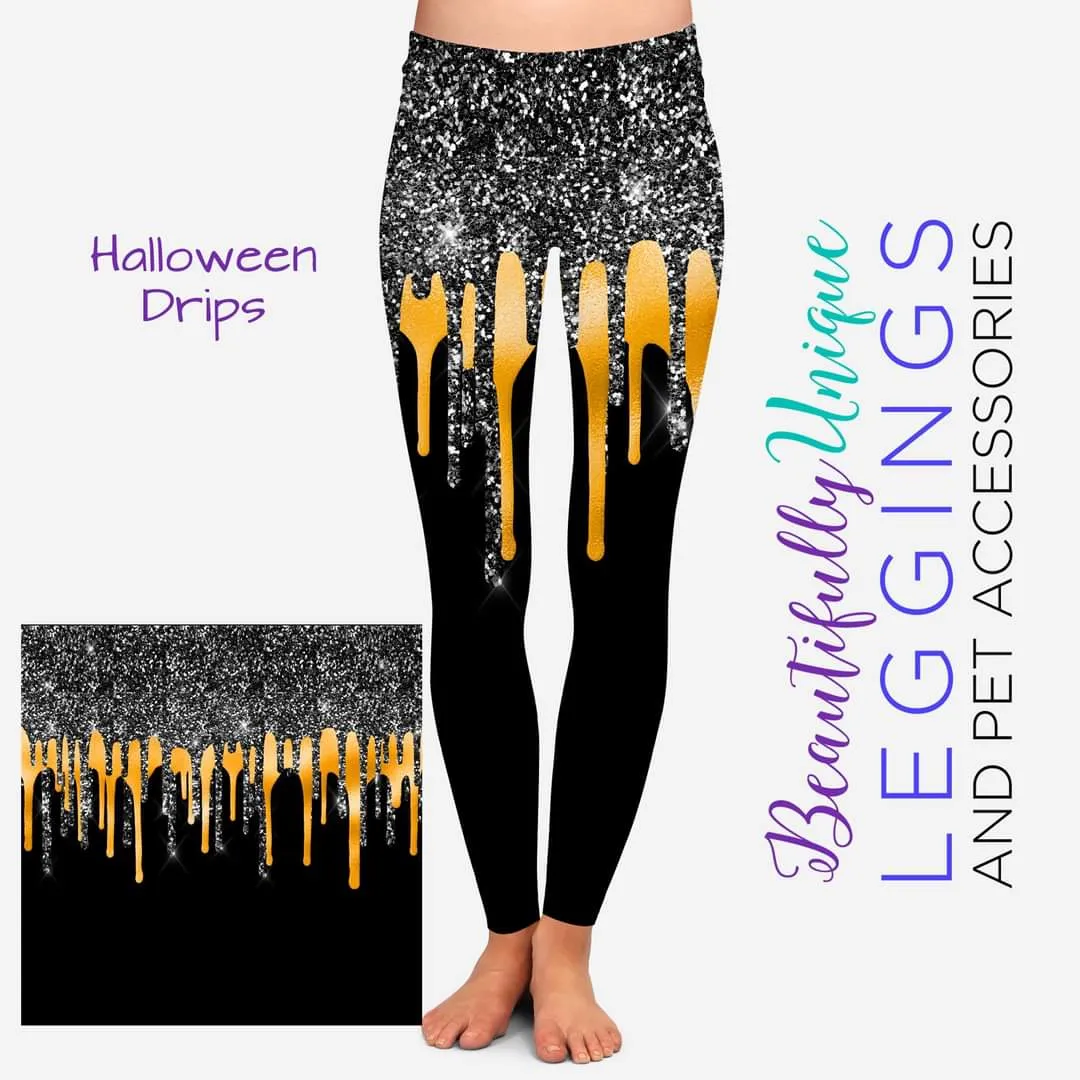 Halloween Drips (Exclusive) - High-quality Handcrafted Vibrant Leggings