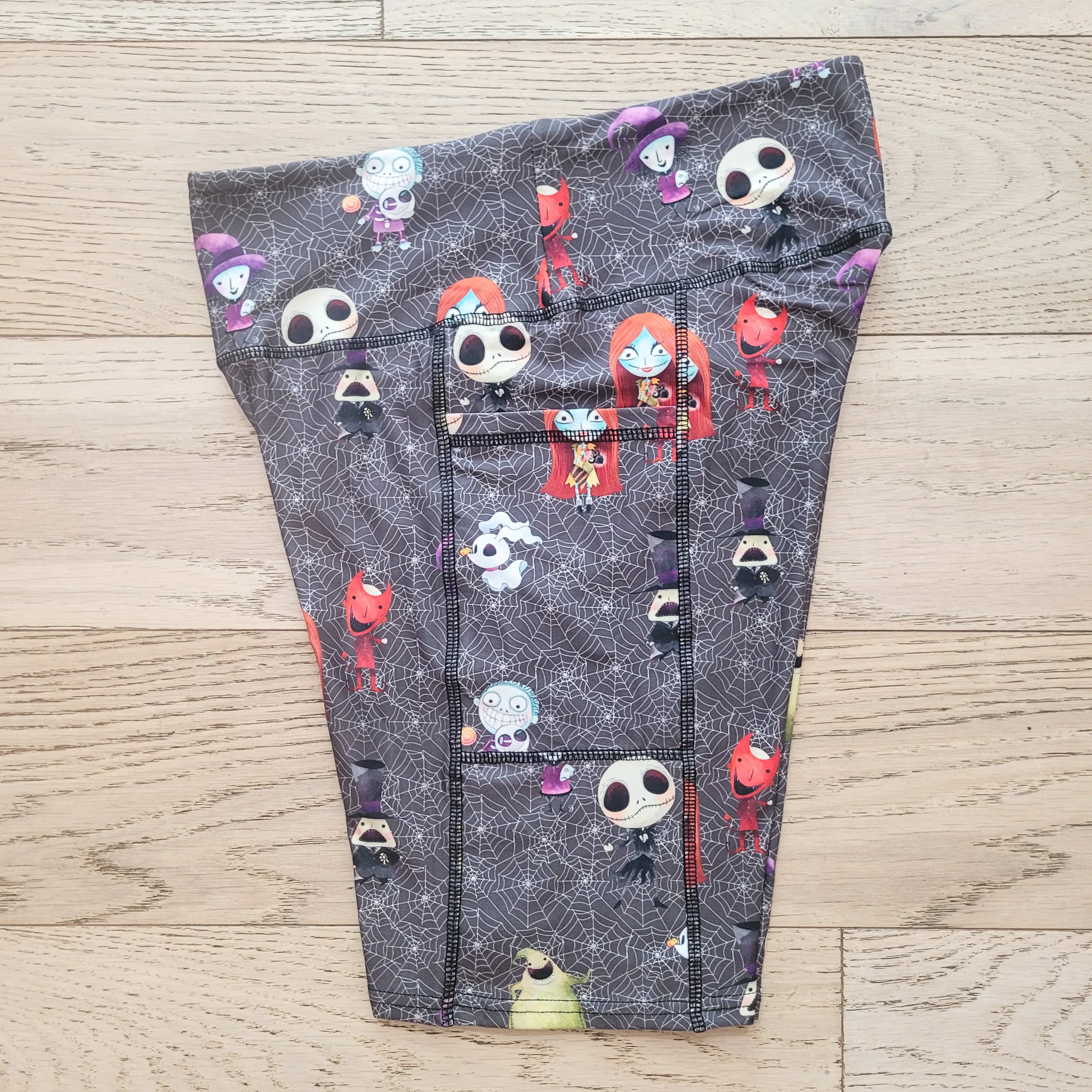 Halloweenie Town (Exclusive) Pocket Biker Shorts - High-quality Handcrafted Vibrant Bike Shorts