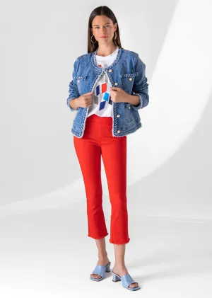Havana Fringed Flair Pant