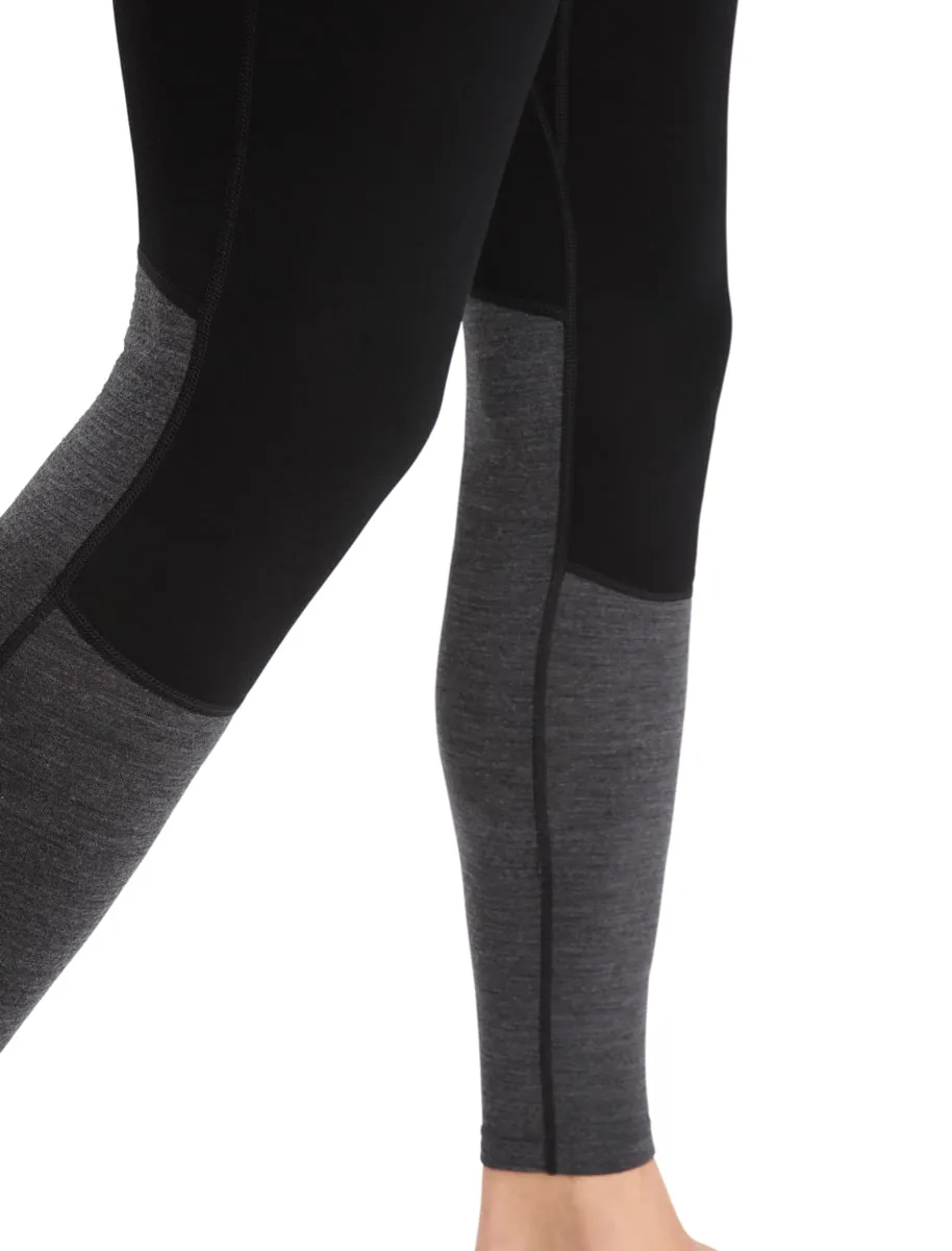 Icebreaker Men&#x27;s Zoneknit 200 Leggings Black/Jet Heather | Buy Icebreaker Men&#x27;s Zoneknit 200 Leggings Black/Jet Heather here | Outnorth