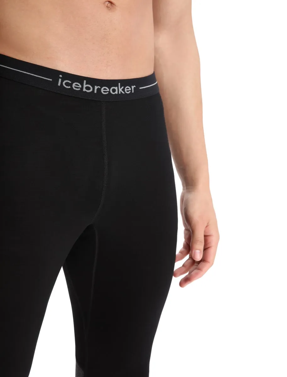 Icebreaker Men&#x27;s Zoneknit 200 Leggings Black/Jet Heather | Buy Icebreaker Men&#x27;s Zoneknit 200 Leggings Black/Jet Heather here | Outnorth