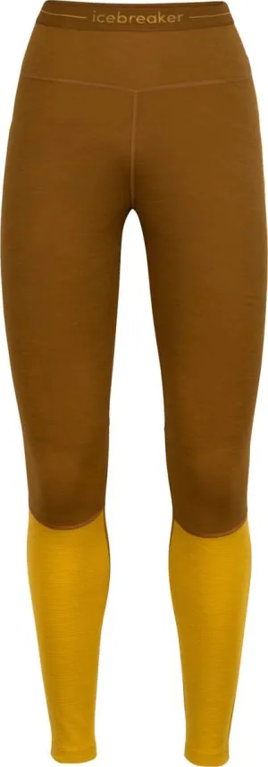 Icebreaker Women&#x27;s Zoneknit 200 Leggings Clove/Silent Gold/Cb | Buy Icebreaker Women&#x27;s Zoneknit 200 Leggings Clove/Silent Gold/Cb here | Outnorth