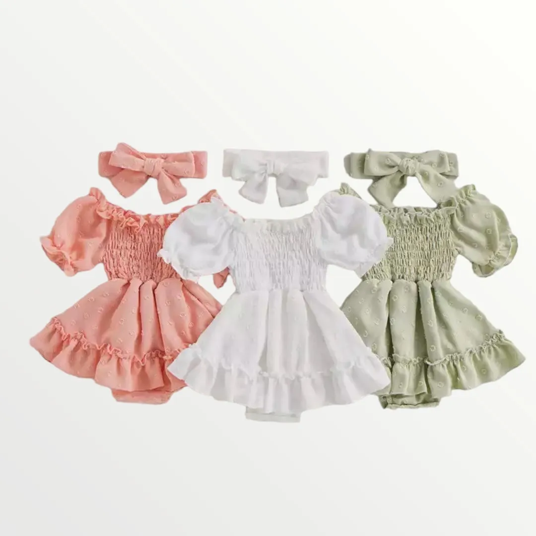 Isla Romper - Peach
