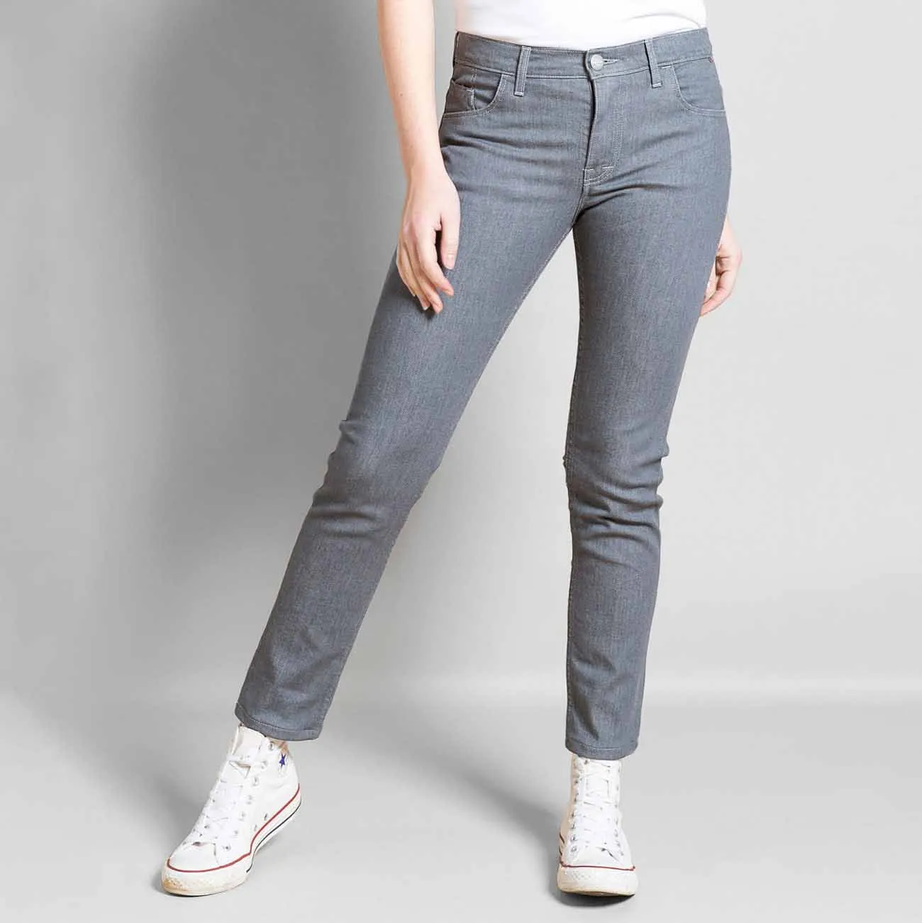Jeans Helene confort gris taille standard coupe slim
