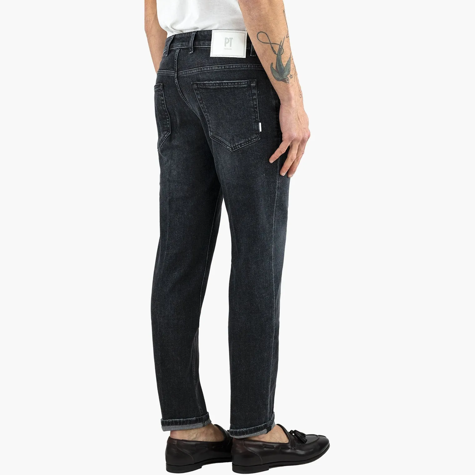 Jeans PT Torino Denim Reggae Stretch Nero Lavato