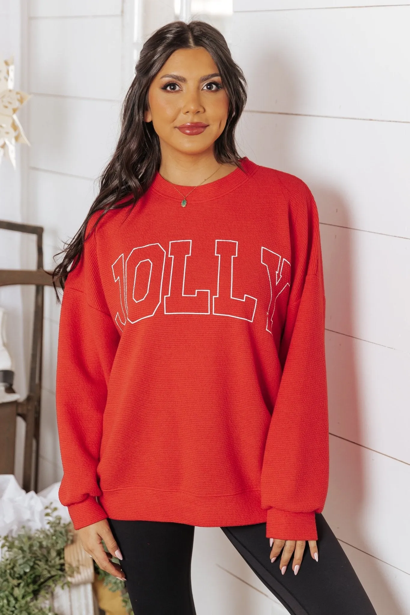 Jolly Red Graphic Sweatshirt - FINAL SALE
