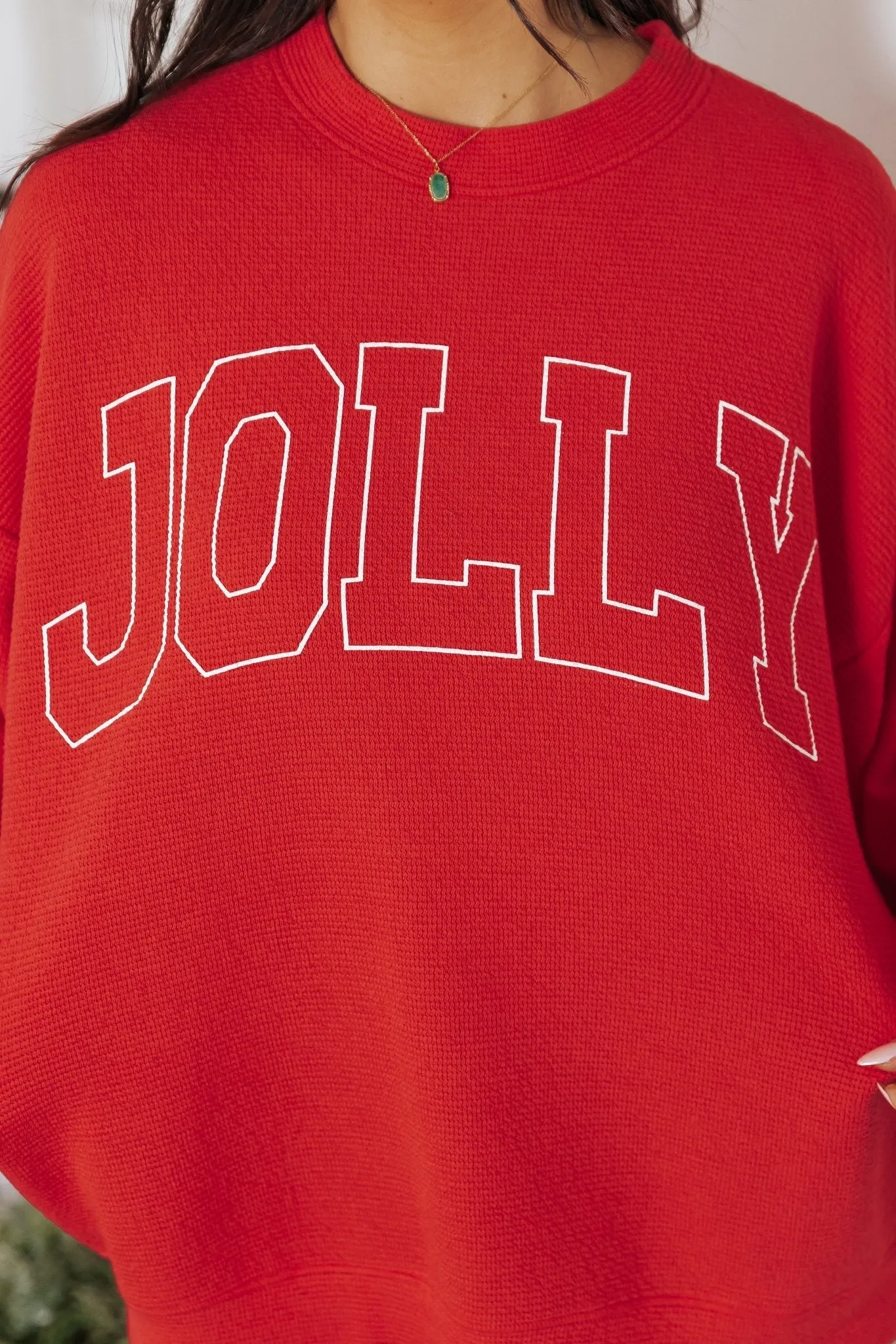 Jolly Red Graphic Sweatshirt - FINAL SALE