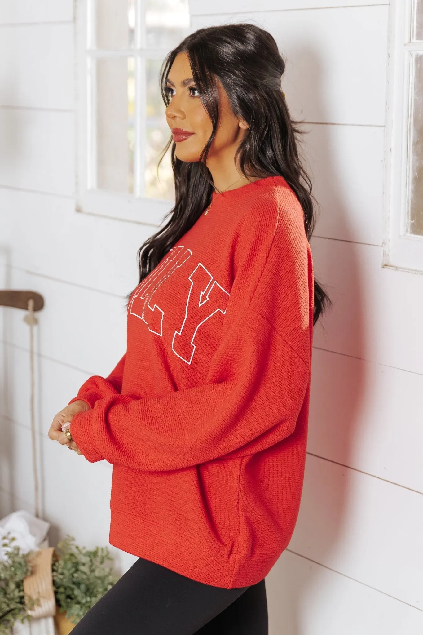 Jolly Red Graphic Sweatshirt - FINAL SALE