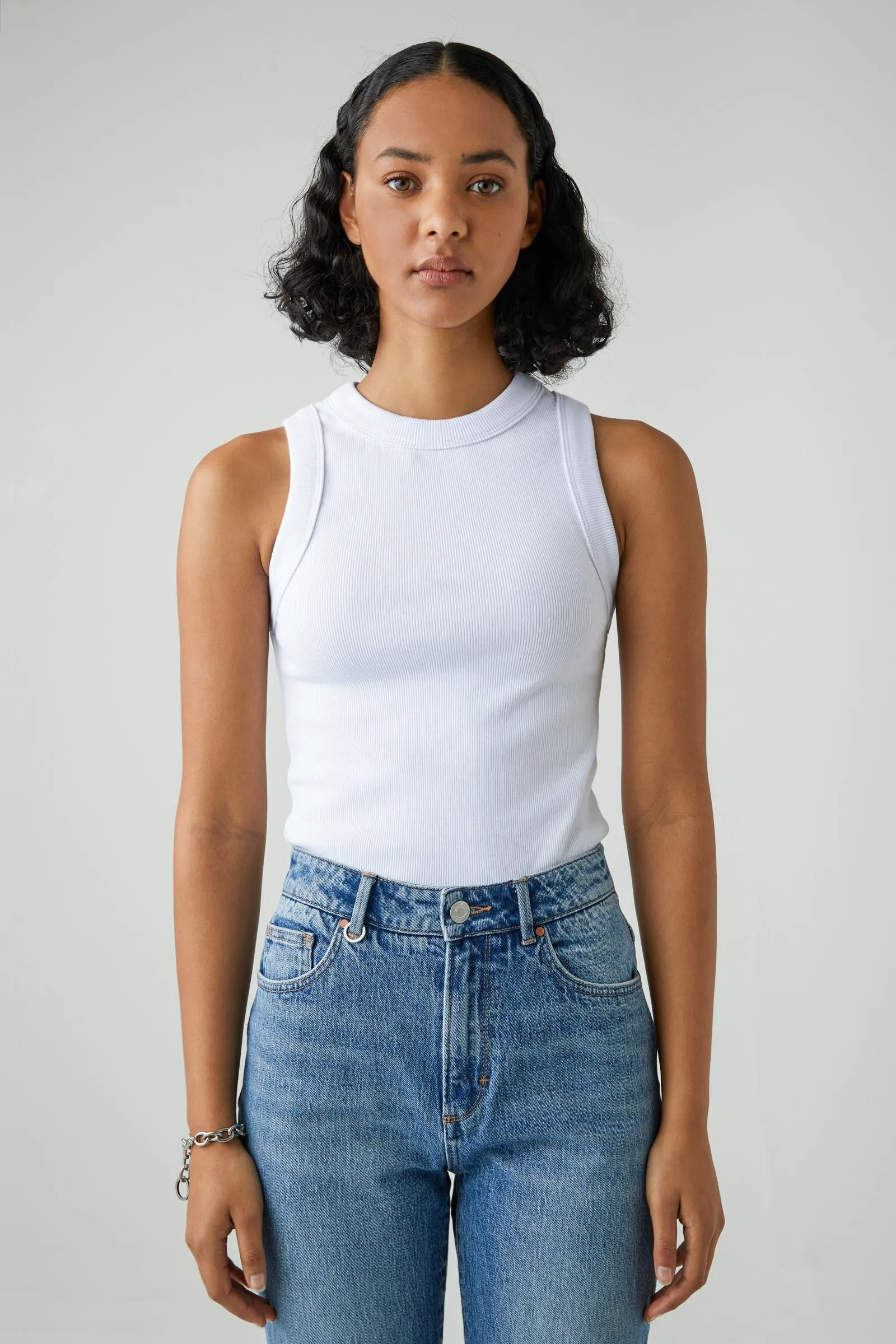 Jonesy Singlet - White