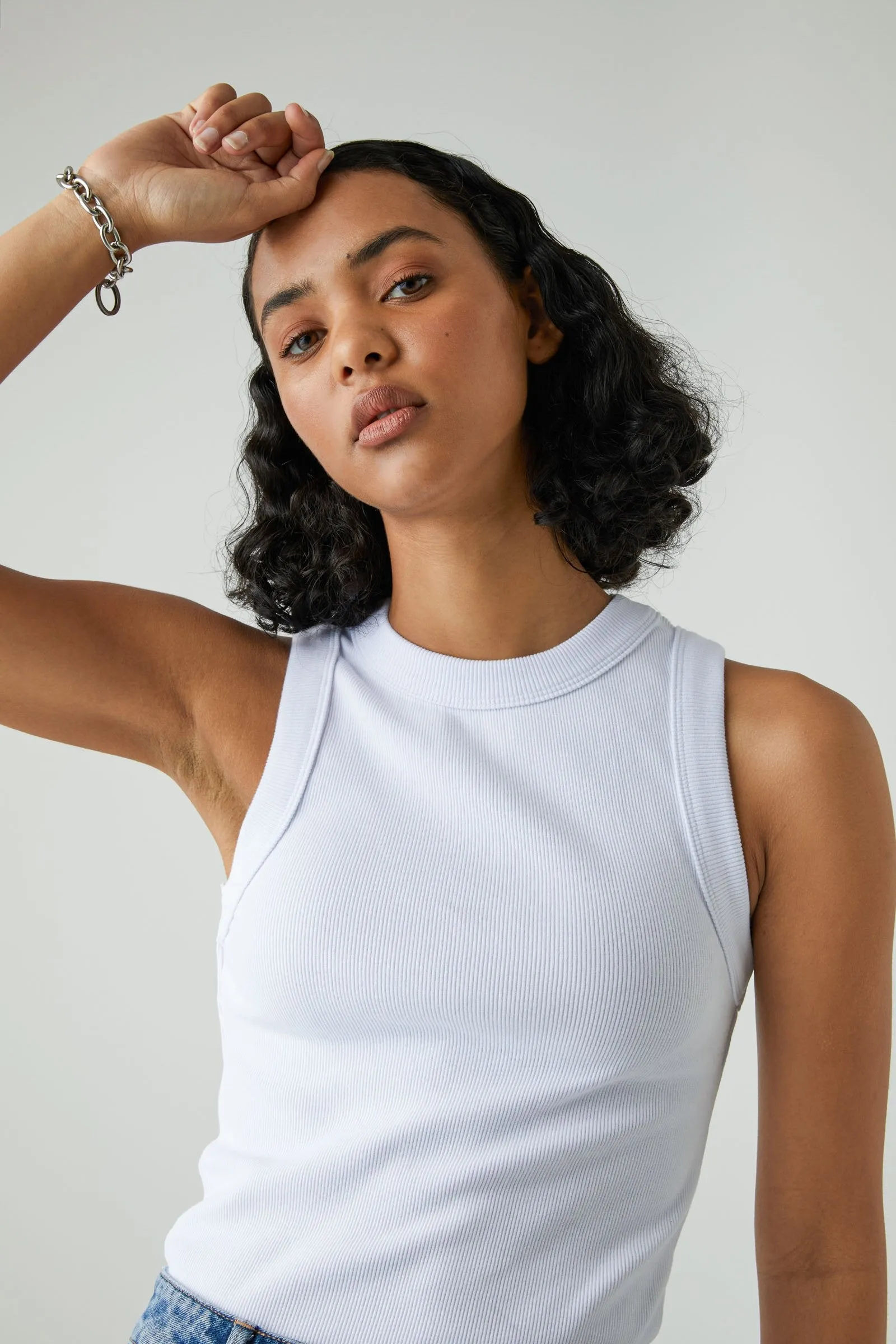 Jonesy Singlet - White
