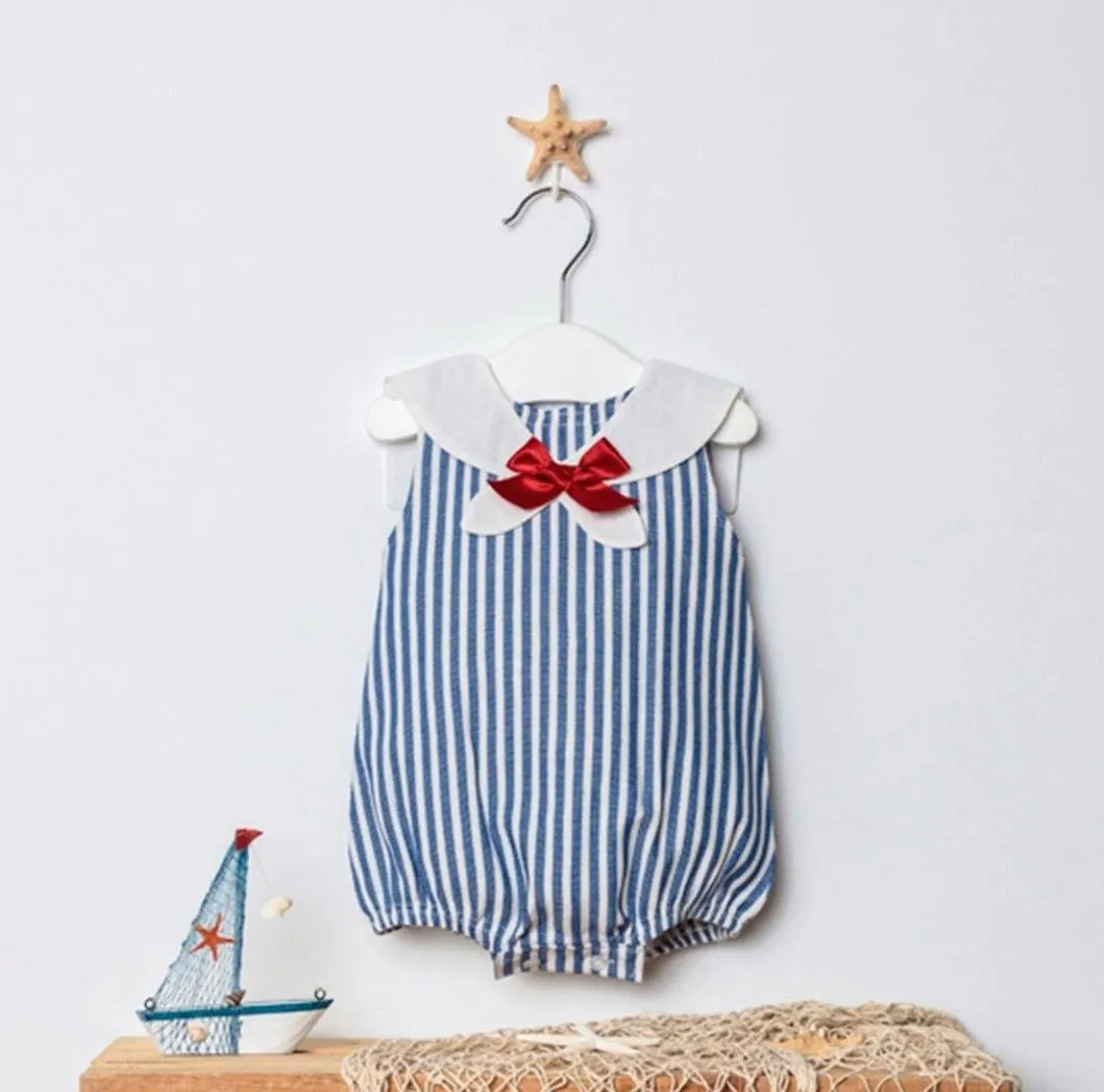 Juliana Knit Sailor Romper