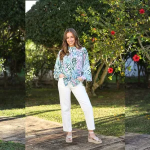 KAITLYN MOM JEAN SHORT LEG  (SOFT WHITE)