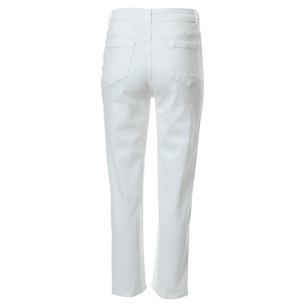 KAITLYN MOM JEAN SHORT LEG  (SOFT WHITE)