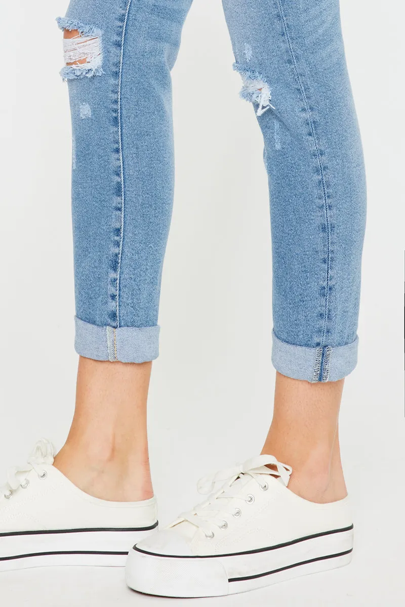 Kancan - Women's High Rise Mom Jeans - KC8580L-NV