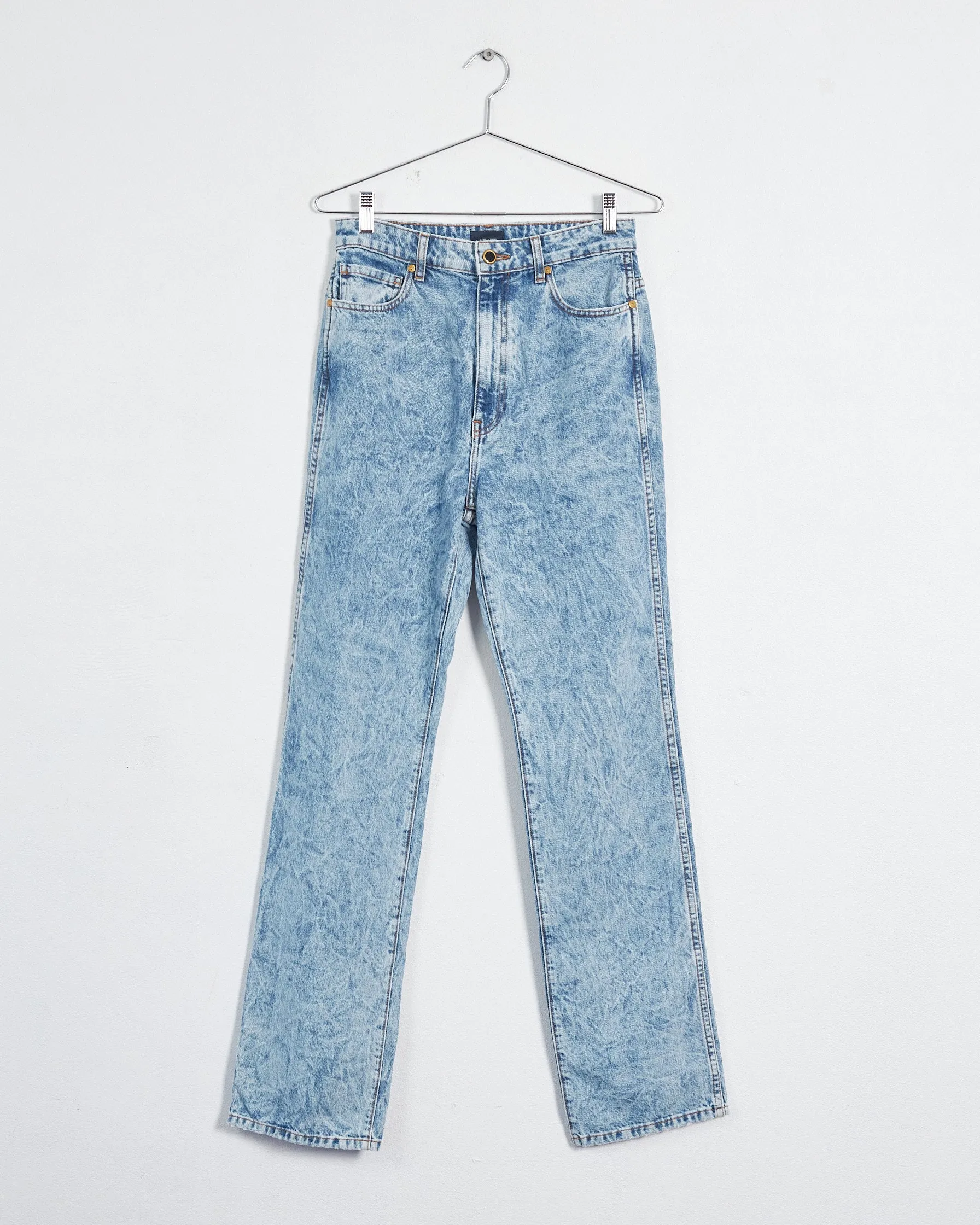 Khaite 'danielle' stonewash jeans, blue, 29