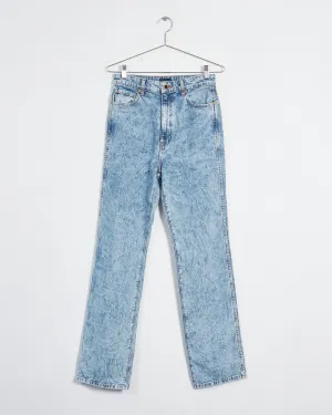 Khaite 'danielle' stonewash jeans, blue, 29