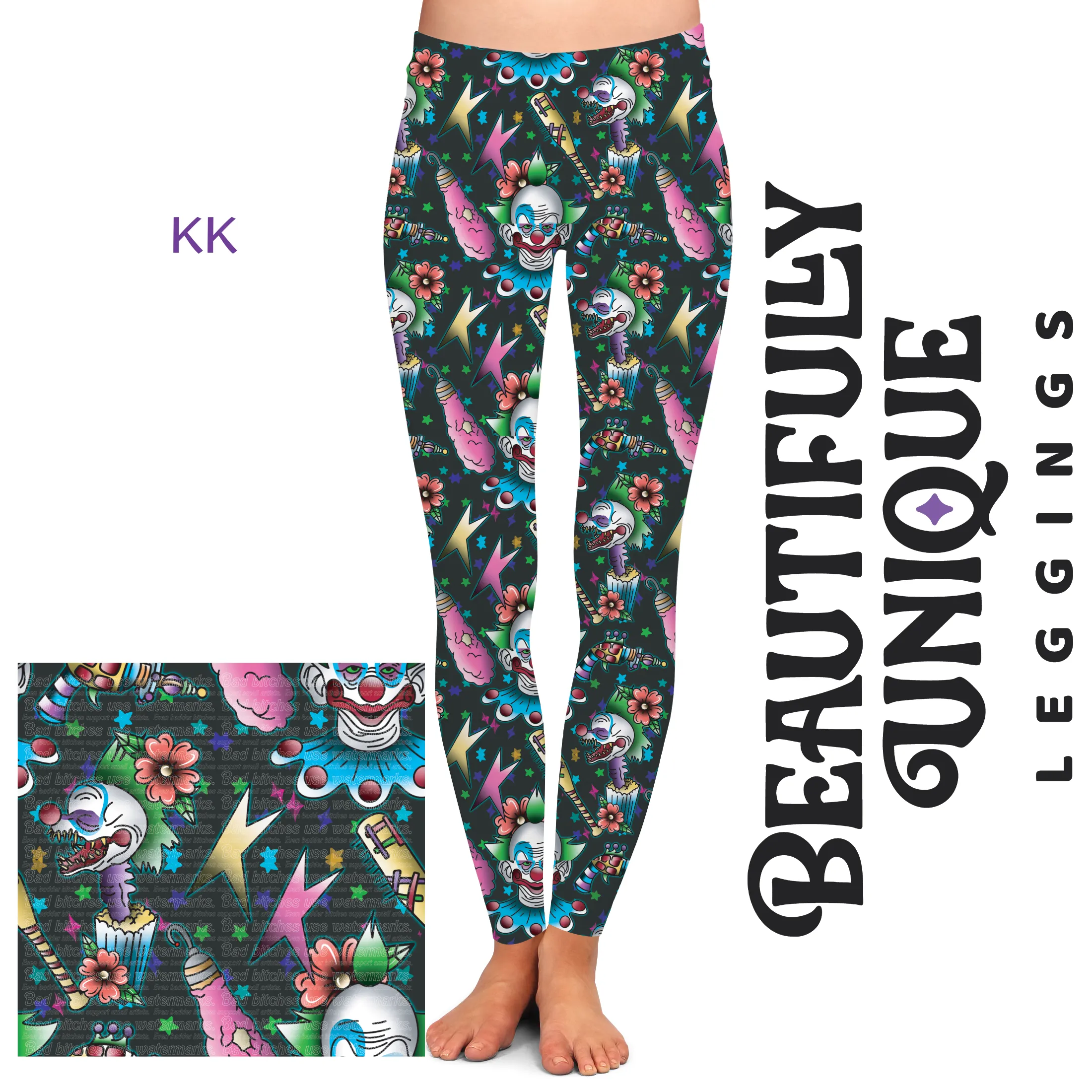 KK (Semi-Exclusive) - High-quality Handcrafted Vibrant Leggings