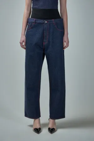 Knit Band Jeans