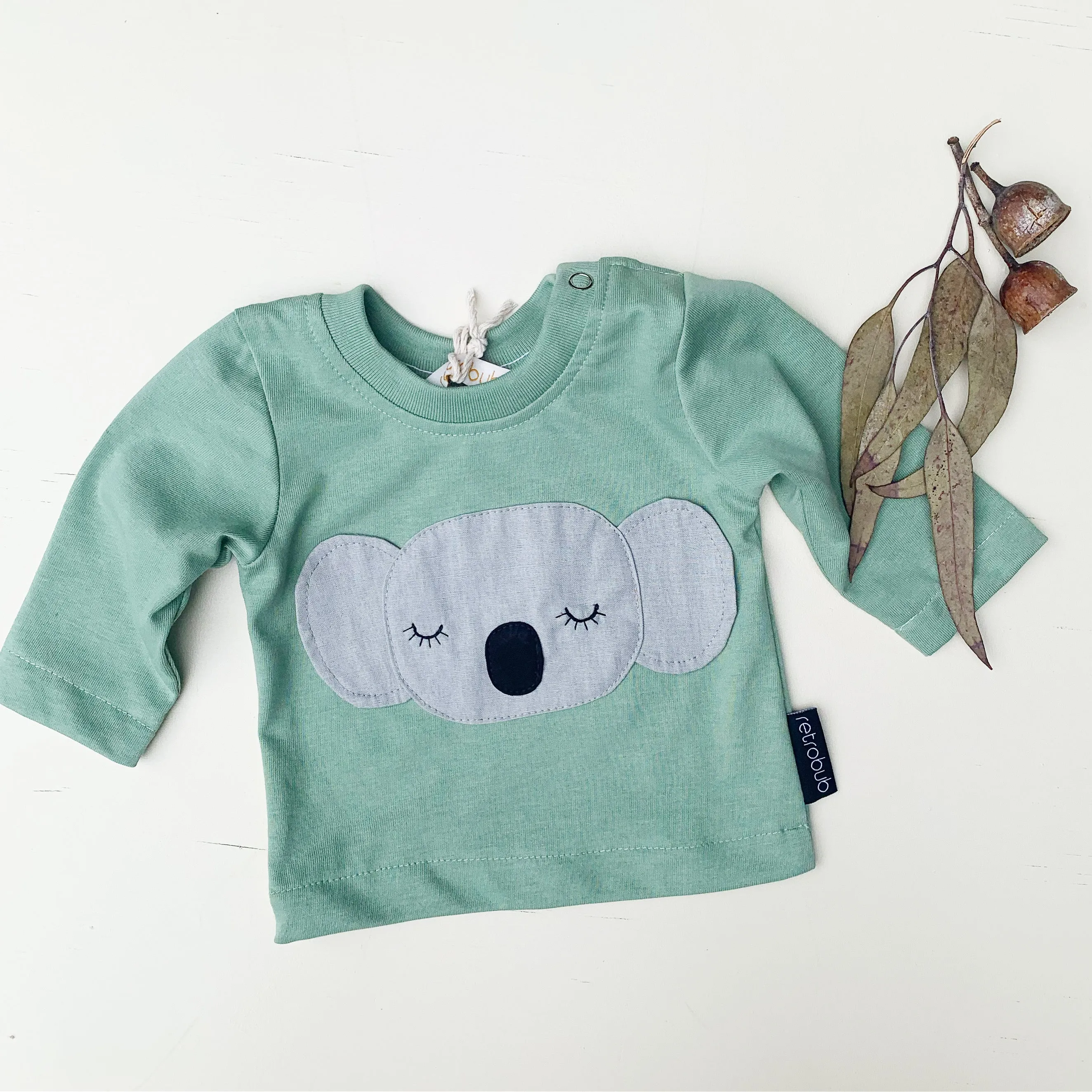 KOALA  baby long sleeve top green