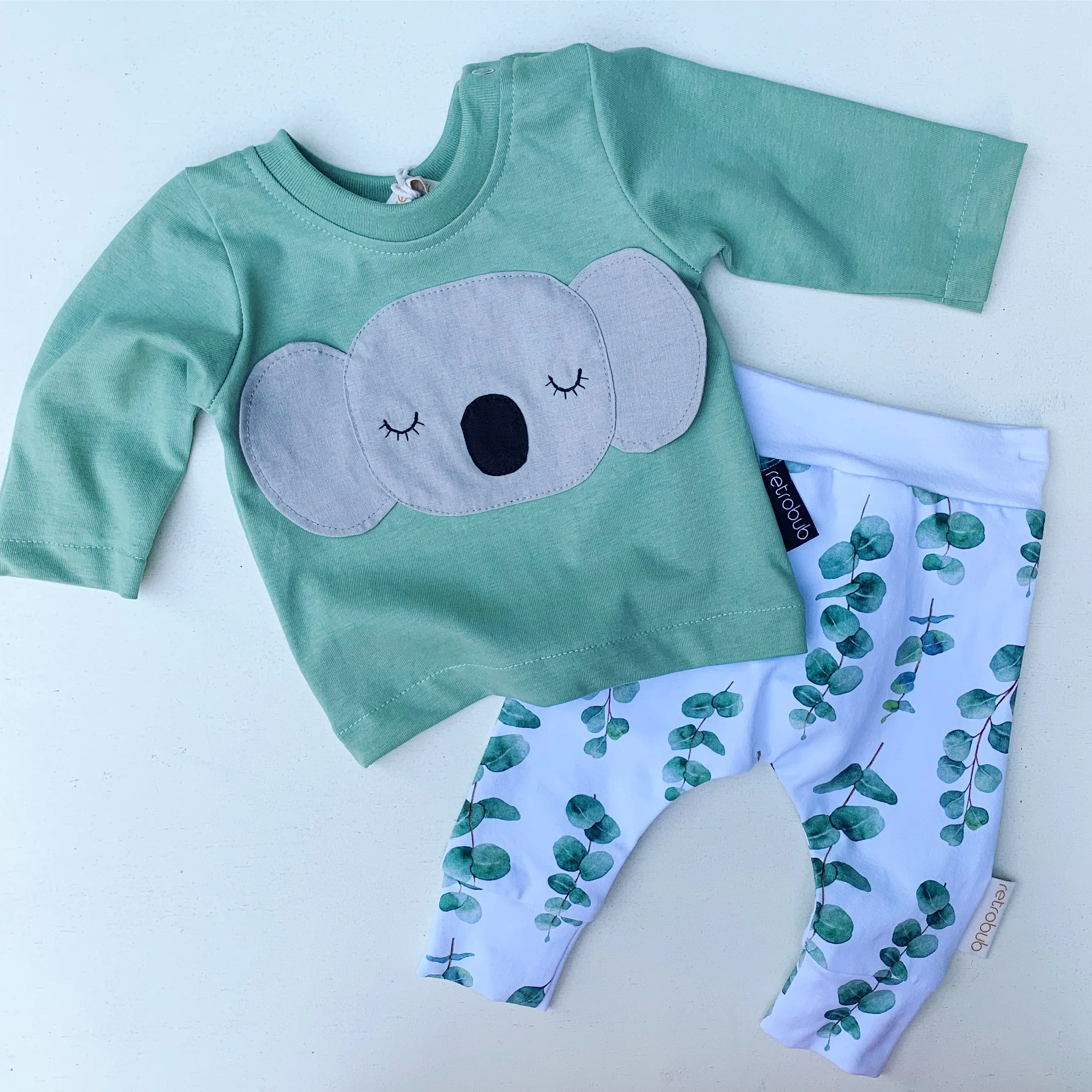 KOALA  baby long sleeve top green