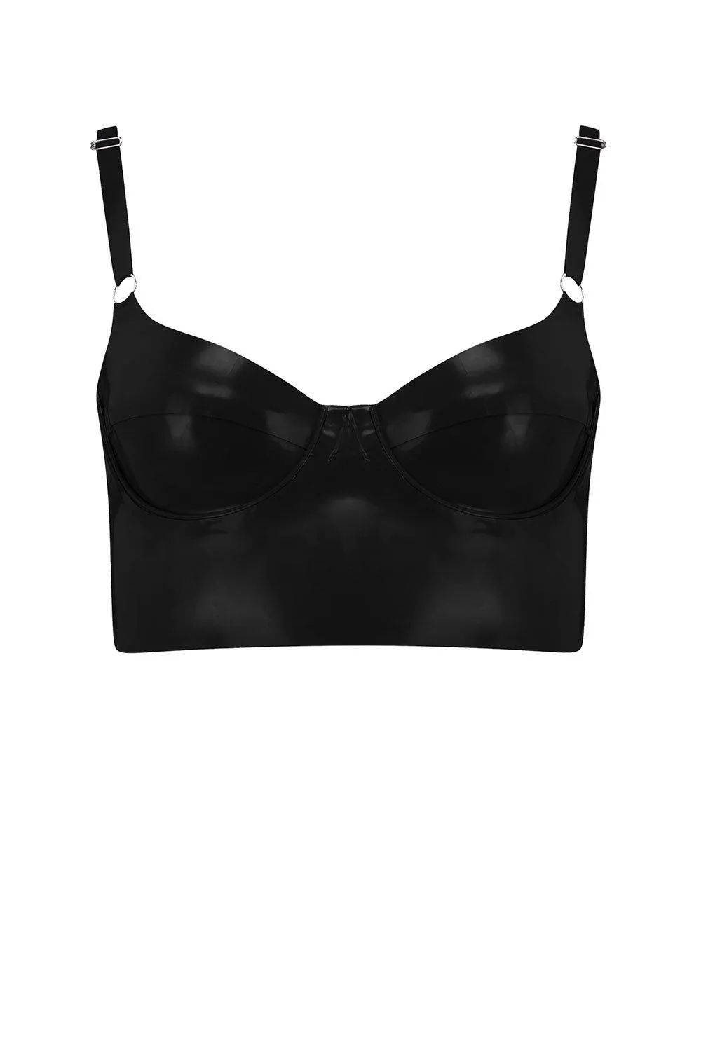 Latex Full Cup Longline Bra