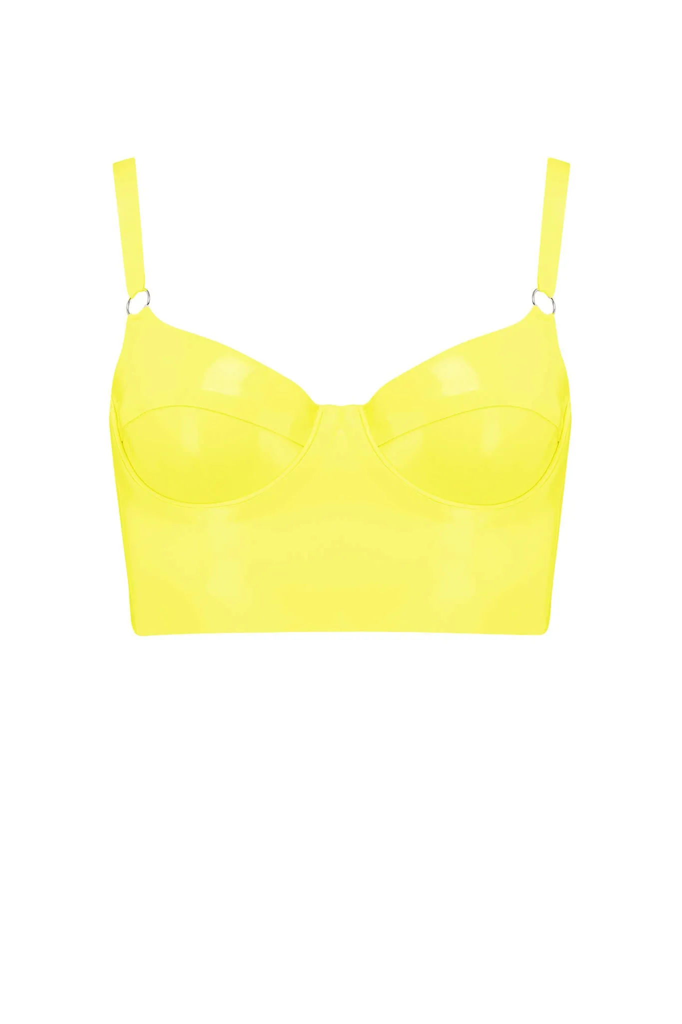 Latex Full Cup Longline Bra