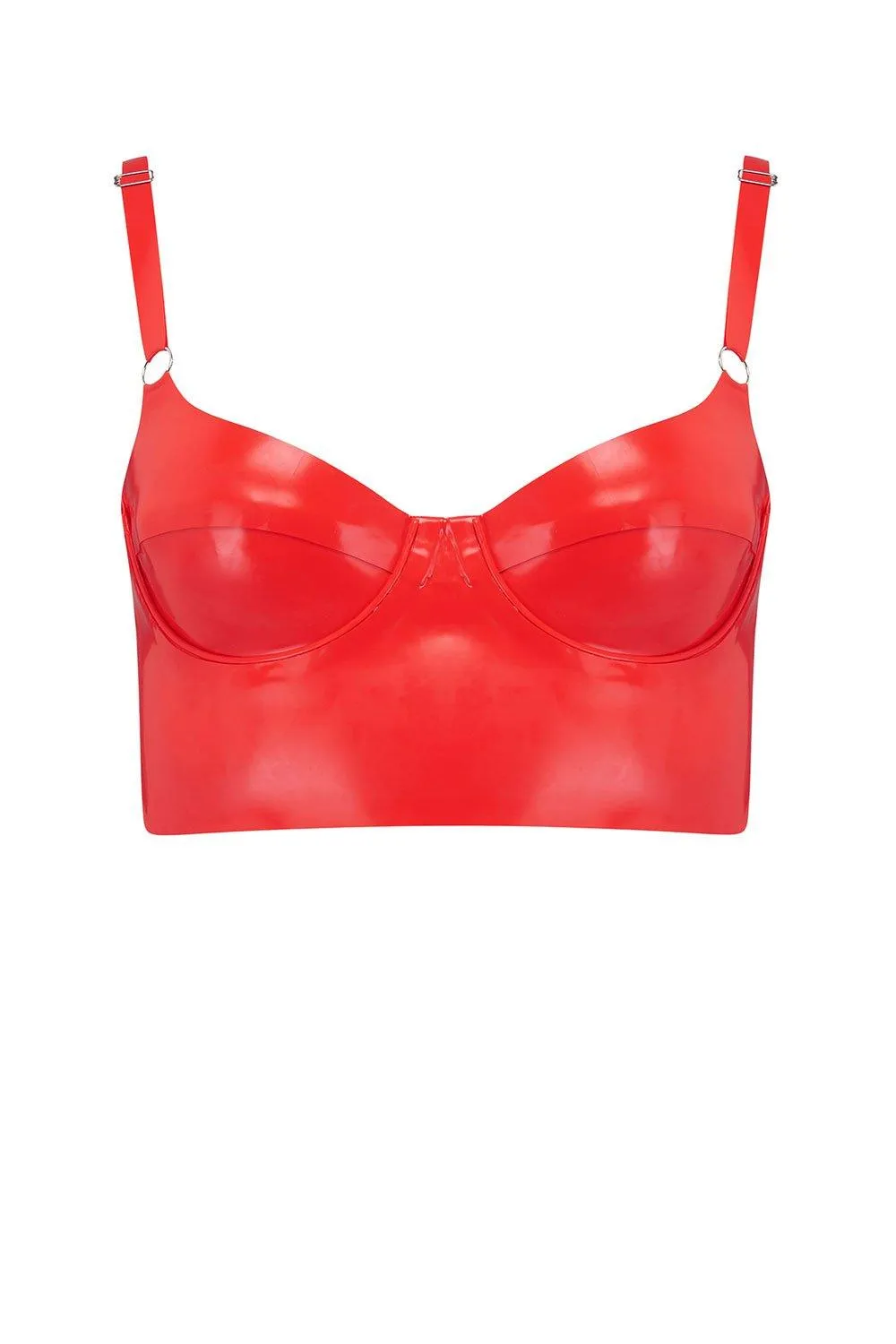 Latex Full Cup Longline Bra