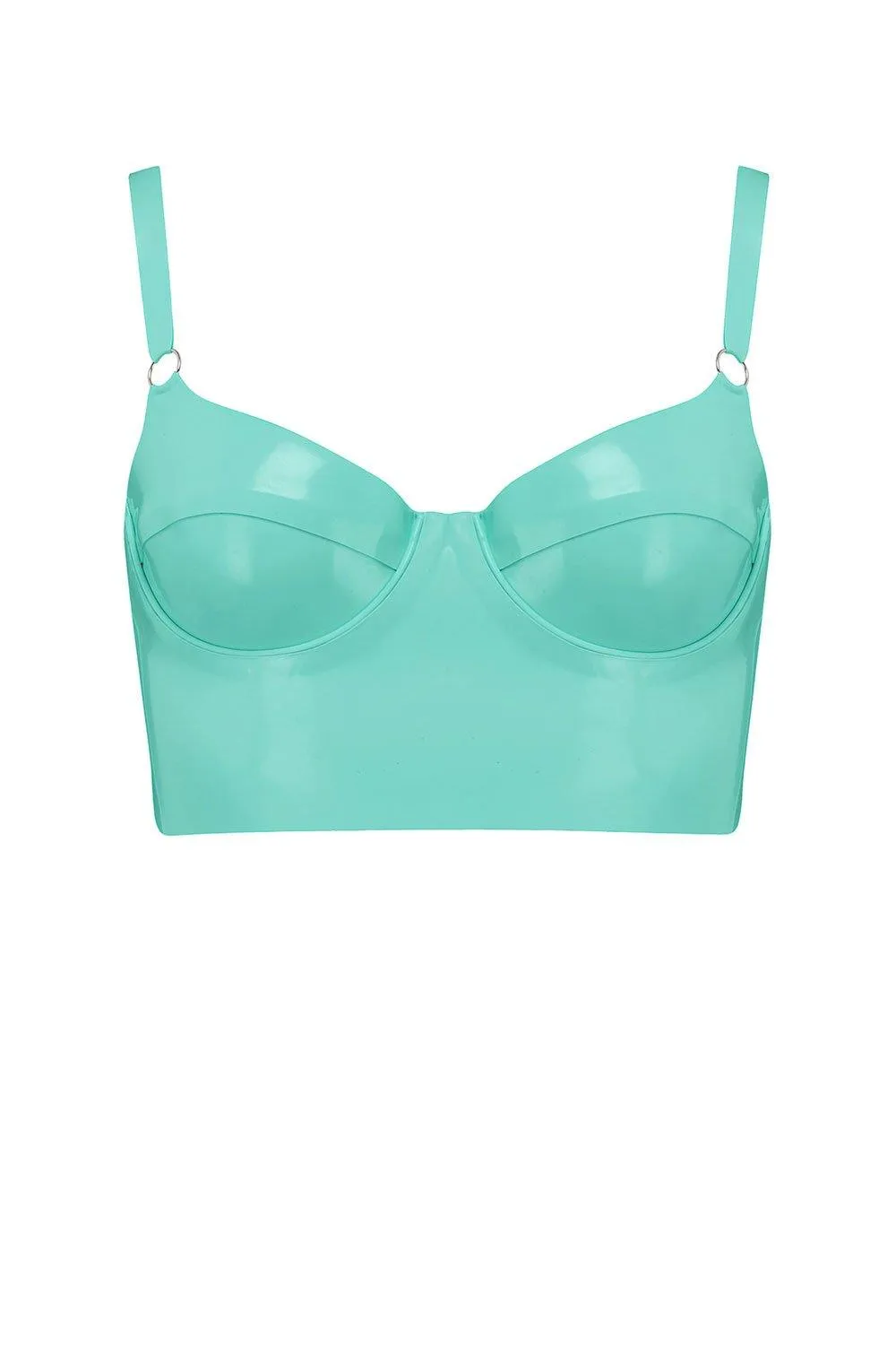 Latex Full Cup Longline Bra