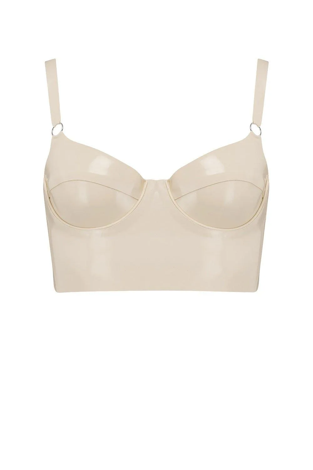Latex Full Cup Longline Bra
