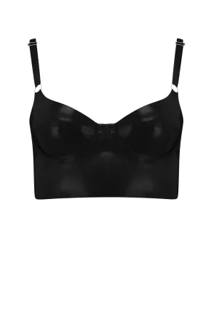 Latex Full Cup Longline Bra