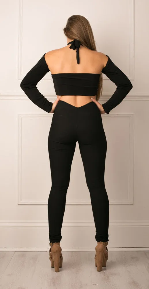 Low V Front Scrunch Bum Veggings