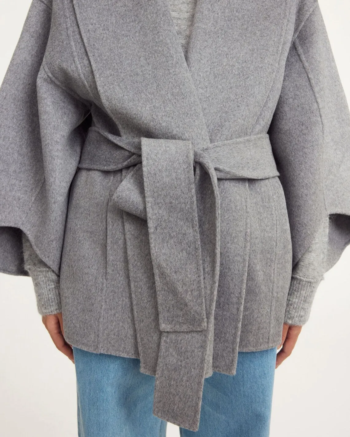 MARGITH COAT | GREY MELANGE