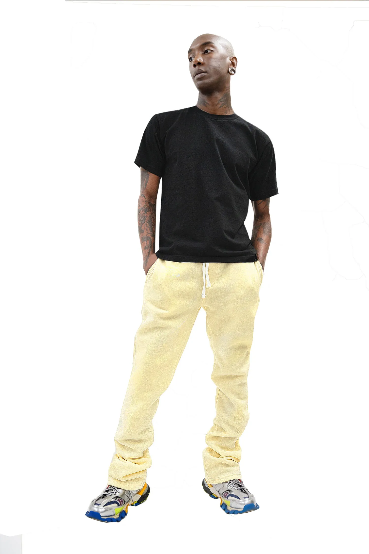 Men's Fleece Stacked Fit Sweat Pants