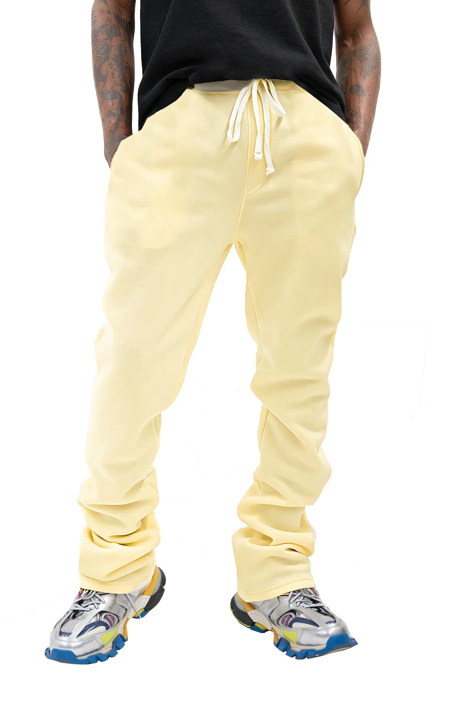 Men's Fleece Stacked Fit Sweat Pants
