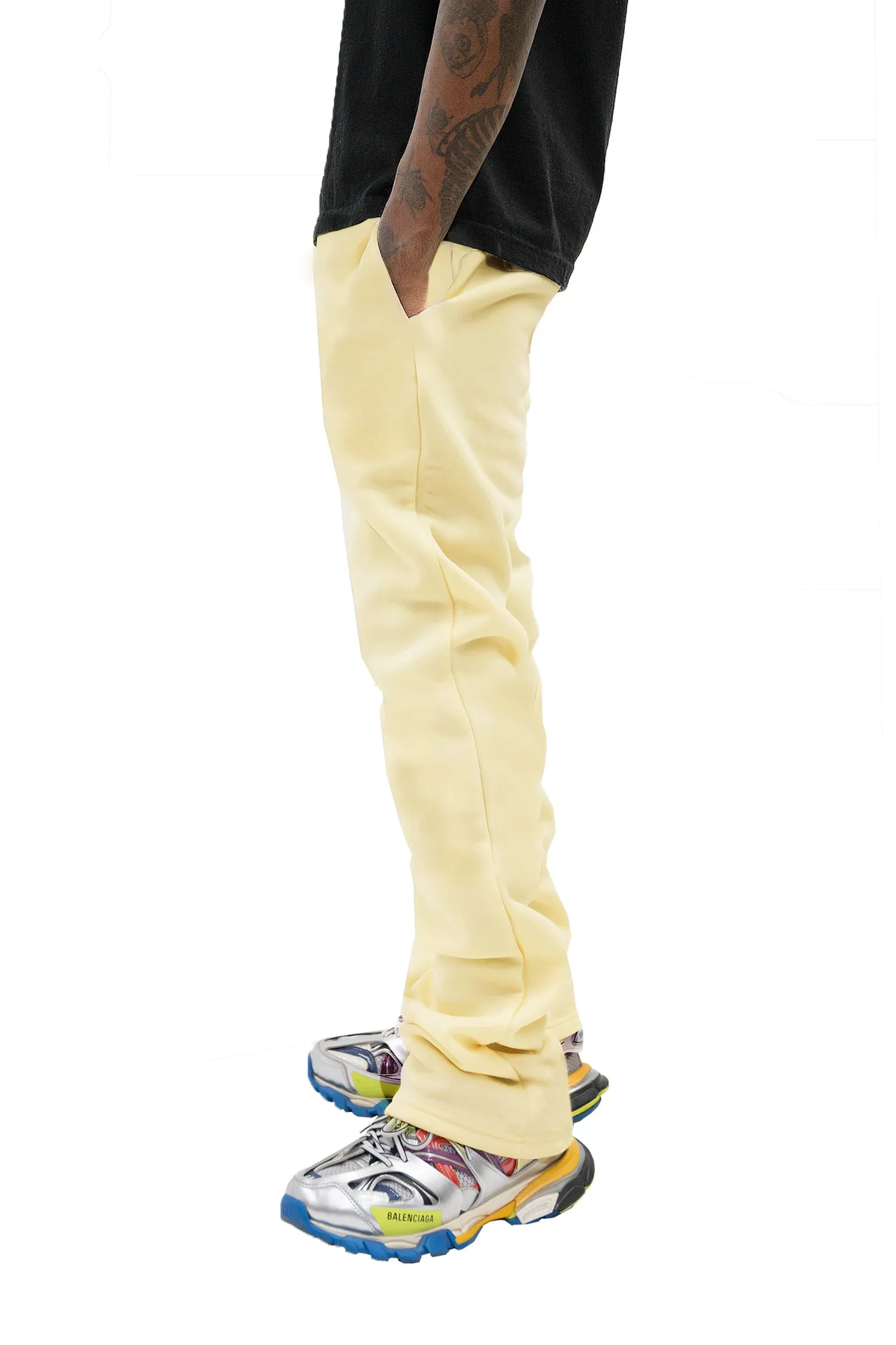 Men's Fleece Stacked Fit Sweat Pants