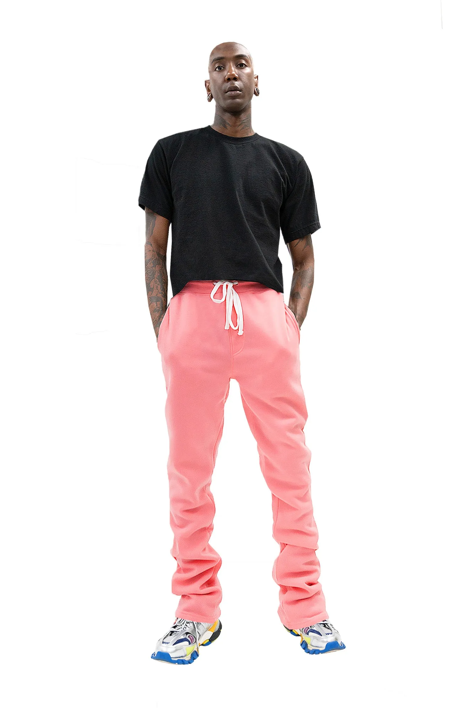 Men's Fleece Stacked Fit Sweat Pants