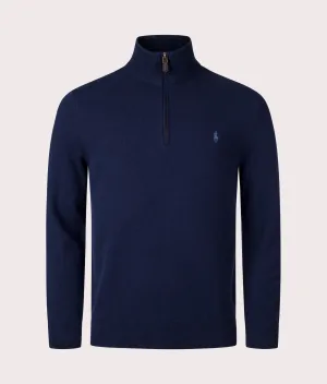 Merino Wool Quarter Zip Jumper